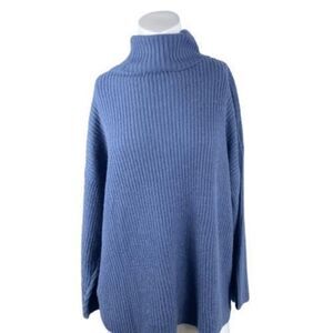 Threadbare Sweater Navy Blue Size 10P Marina Roll Neck Jumper